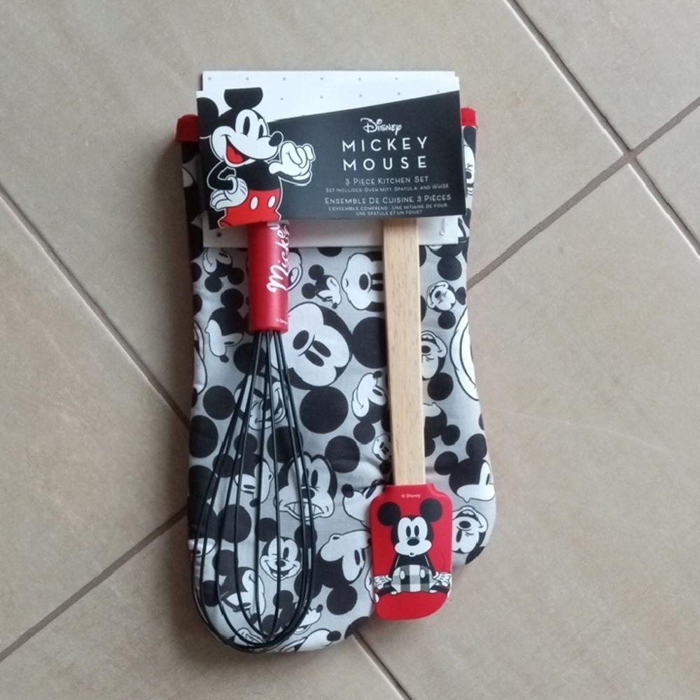 Disney Mickey Mouse Kitchen Set - Red, Black, and White